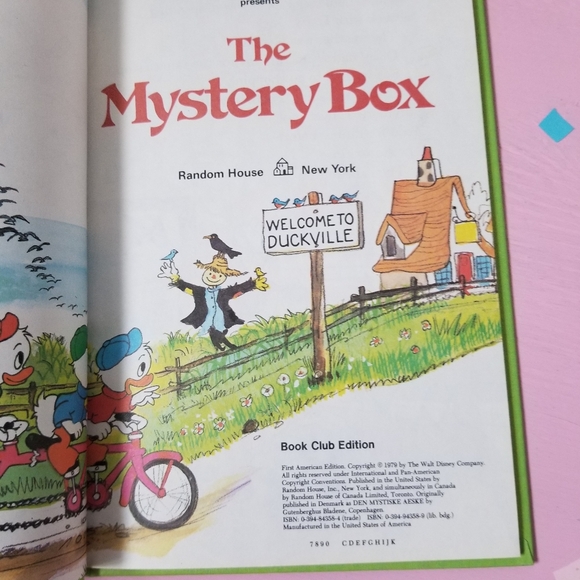 1979 Vintage Disney The Mystery Box Childrens Book - Picture 4 of 5